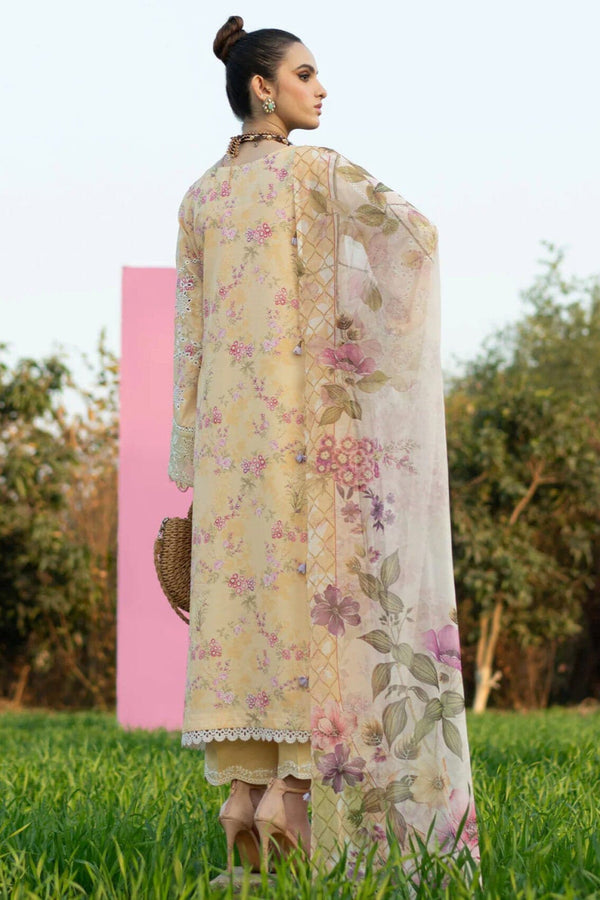 3 Piece Embroidered Unstitched Chikenkari Lawn Suits