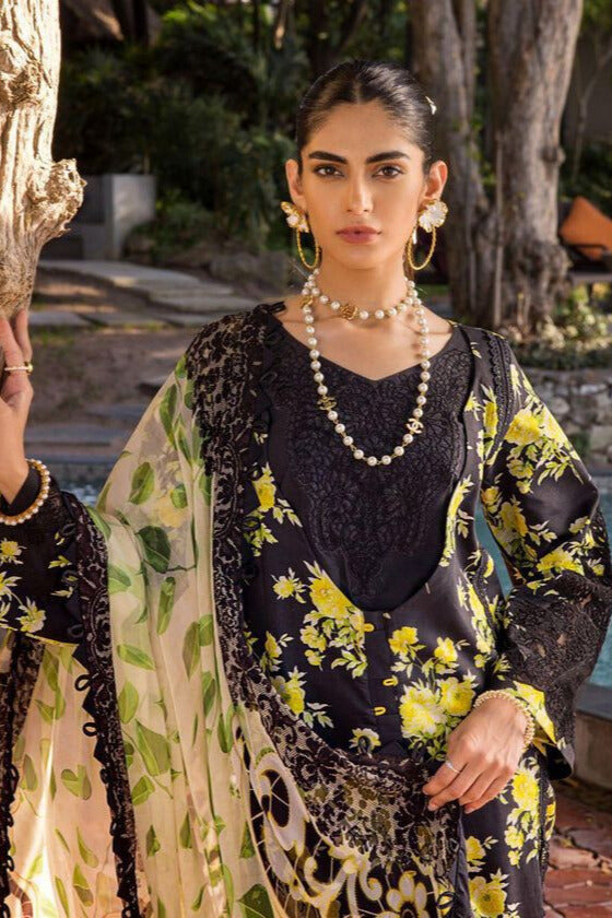 Premium Raplica of ELAF Embroidered Linen Unstitched 3pcs Suit