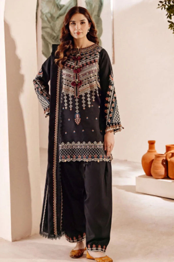 Embroidered 3piece Unstitched Suit