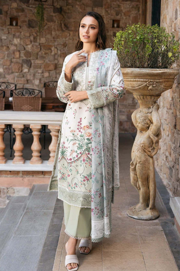 AFROZEH 3piece Embroidered Unstitched Suit