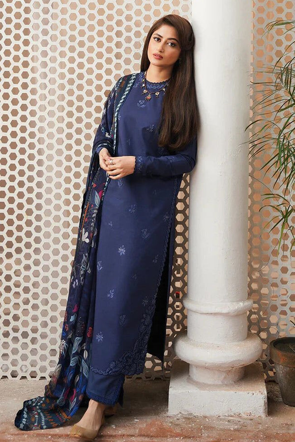 Premium Embroidered Lawn 3piece Suit